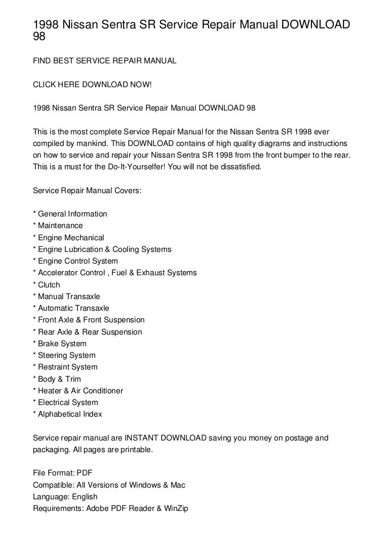 Nissan Sentra Service Manual: Rear suspension Nissan Sentra Service Manual: Rear suspension
